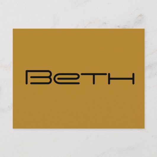 Beth、Orphan Blackキャラクターの名前、ジオメトリックフォン ポストカード (正面)