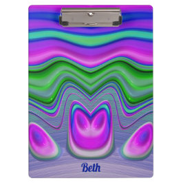 BETH to 3D!ピンク、紫、緑、青 クリップボード
