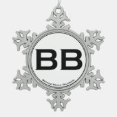 Bethanyのビーチ スノーフレークピューターオーナメント (正面)