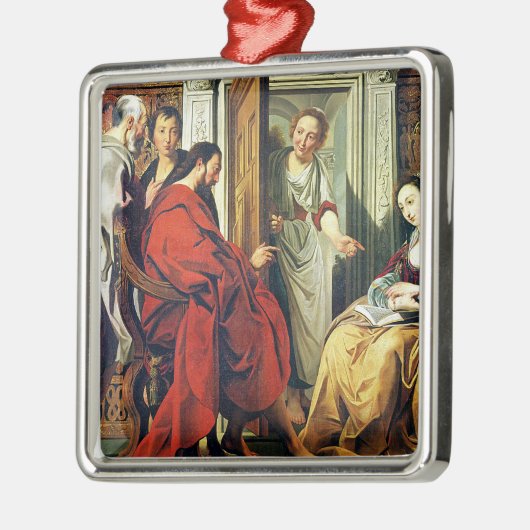 Bethanyのマーサそしてメリーの家のキリスト メタルオーナメント (左)
