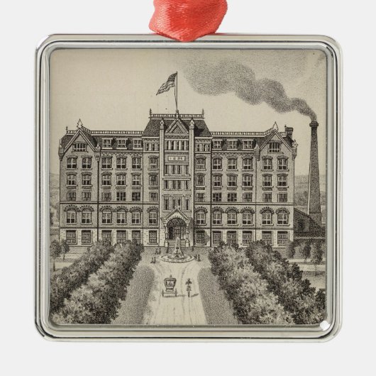 Bethanyの大学、Lindsborg、カンザス メタルオーナメント (正面)