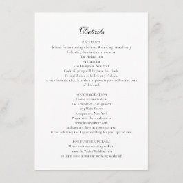 Bethanyの結婚詳細エンクロージャカード（マップあり） エンクロージャーカード