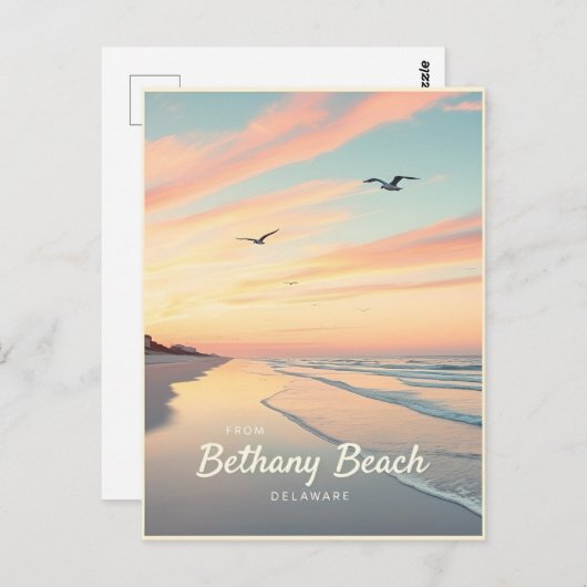 Bethany Beach, Delaware – Quiet Beachscapes ポストカード (正面/裏面)