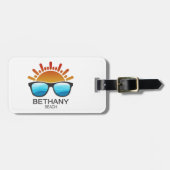 Bethany Beach Delaware Sunglasses ラゲッジタグ (正面横)