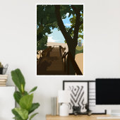 Bethany Beach Stairs Poster, 24"x36" Poster ポスター (ホームオフィス)