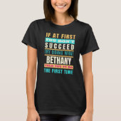 Bethany Personalized Name  Bethany First Name Tシャツ (正面)