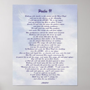 Bethany's refuge Psalm 91 NIV ポスター