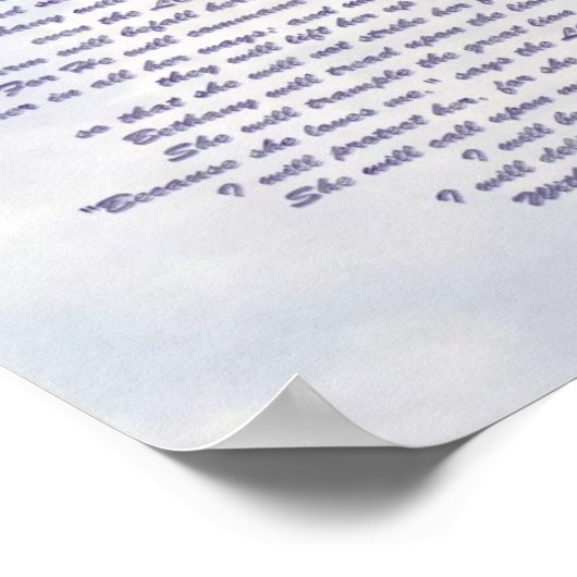 Bethany's refuge Psalm 91 NIV ポスター (角)