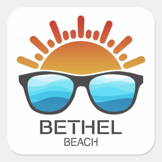 Bethel Beach Virginia Sunglasses スクエアシール (正面)