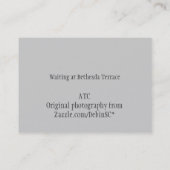 Bethesdaの写真ATCで待っていること 名刺 (裏面)