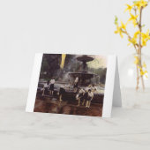 Bethesdaの噴水、セントラル・パーク カード (黄色い花)