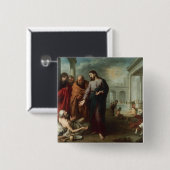 Bethesda 1667-70年のプールのキリスト(カリフォルニアの油 缶バッジ (正面&裏面)