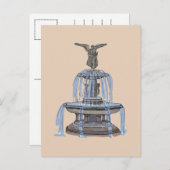 Bethesda Fountain - New York City - Postcard ポストカード (正面/裏面)