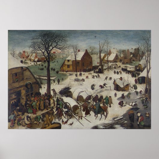 Bethlehem by Pieter Bruegelの国勢調査 ポスター (正面)