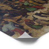 Bethlehem by Pieter Bruegelの国勢調査 ポスター (角)