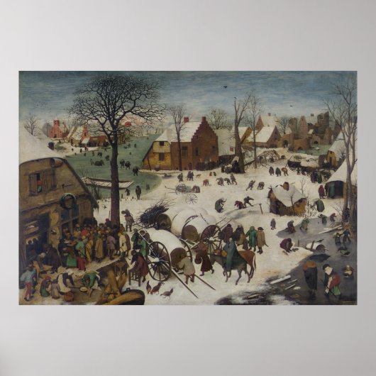 Bethlehem by Pieter Bruegelの国勢調査 ポスター (正面)