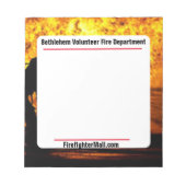 Bethlehem Volunteer Fire Departmentメモ帳 ノートパッド (正面)