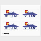 Bethune Colorado wood mountains長方形ステッカー 長方形シール (シート)