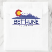 Bethune Colorado wood mountains長方形ステッカー 長方形シール (バッグ)