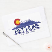 Bethune Colorado wood mountains長方形ステッカー 長方形シール (封筒)
