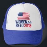 Beto 2018の女性 |元老院 キャップ<br><div class="desc">2018年のテキサス州上院の中間選挙でのベト・オルークの女性。米上院でベト・オルークを支持する女性の民主党員。民主的なパーティーフェミニストのテシャン。</div>