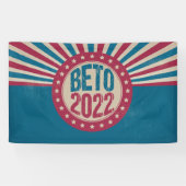 Beto 2022ヴィンテージ米国国旗の県知事選 横断幕 (横)