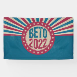 Beto 2022ヴィンテージ米国国旗の県知事選 横断幕