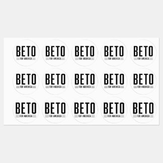 Beto For Americaミディアムサークル防水ラベル ラベル