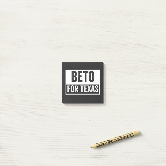 beto FOR TEXAS ポストイット (デスク上)