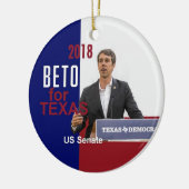 BETO O'Rourkeテキサス州2018年 セラミックオーナメント (左)
