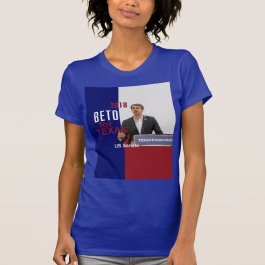 BETO O'Rourkeテキサス州2018年 Tシャツ (正面)