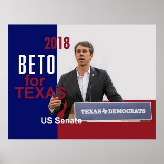 BETO O'Rourkeテキサス州2018 ポスター (正面)