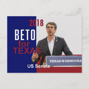 BETO O'Rourkeテキサス州2018 ポストカード