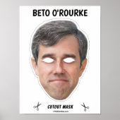BETO O'ROURKEハロウィンマスク ポスター (正面)
