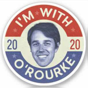 Beto O'Rourke大統領2020民主党写真レトロ シール