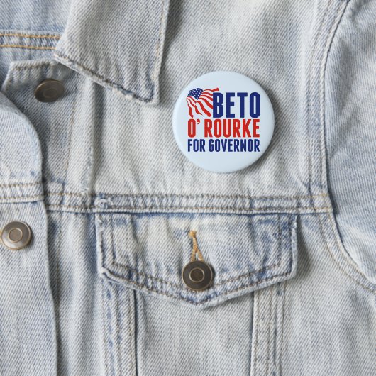 Beto O'Rourke氏(テキサス州県知事2022選挙) 缶バッジ (インサイチュ)