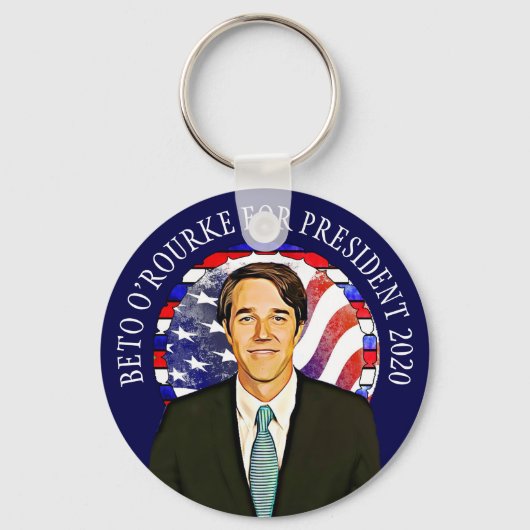 Beto O'Rourke氏（2020年米国大統領選挙） キーホルダー (正面)