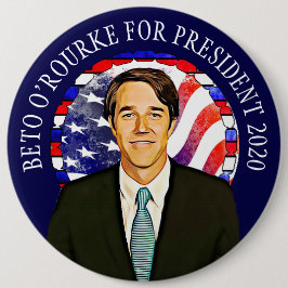Beto O'Rourke氏（2020年米国大統領選挙） 缶バッジ