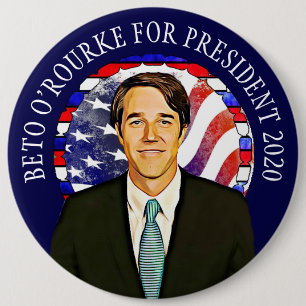 Beto O'Rourke氏(2020年米国大統領選挙) 缶バッジ