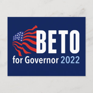 Beto O'Rourke知事2022年テキサス州選挙 ポストカード
