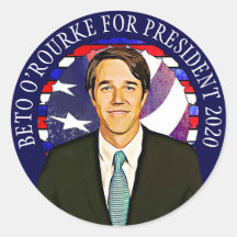 Beto O'Rourke社長2020サポートステッカー