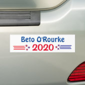 Beto O'Rourke社長2020年 バンパーステッカー (車上)