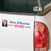 Beto O'Rourke社長2020年 バンパーステッカー (トラック上)