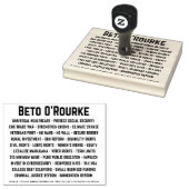Beto O'Rourke鍵の問題4in x 5inスタンプ ラバースタンプ (押印)