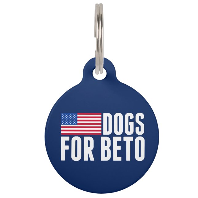 Beto O'Rourke 2018年のための犬 ペット　ネームタグ (正面)