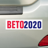 Beto O'Rourke 2020年 バンパーステッカー (車上)