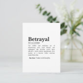 Betrayal Definition Funny Version シーズンポストカード (スタンド正面)