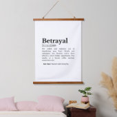 Betrayal Definition Funny Version 吊り下げ型タペストリー (寝室)