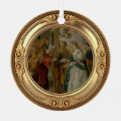 Betrothal of Mary and Joseph Advent Jesse Tree メタルオーナメント (正面)