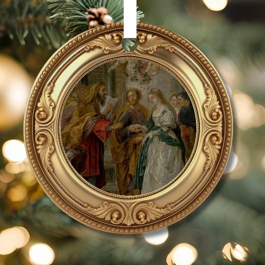 Betrothal of Mary and Joseph Advent Jesse Tree メタルオーナメント